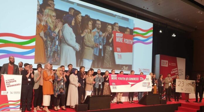 MLADI NA 14. KONGRESU EVROPSKE KONFEDERACIJE SINDIKATA