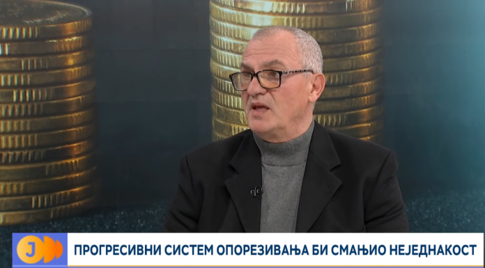 Torlaković: Uvesti progresivni porez na zarade